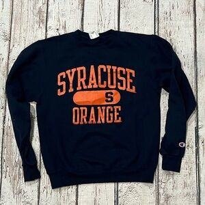 Vintage Syracuse University Orange Early 2000s Champion NCAA Sweatshirt